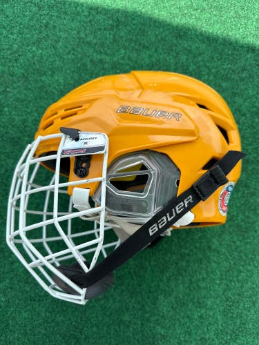 Yellow Small Bauer Re-Akt 95 Helmet (Used)