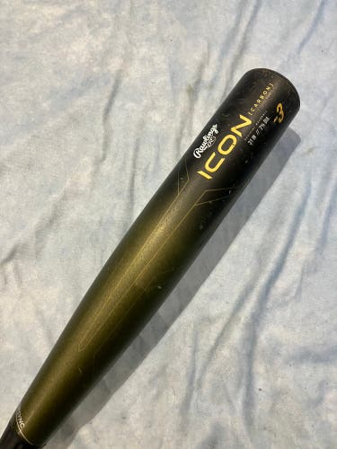 2023 Rawlings Icon Composite Bat BBCOR Certified (-3) Composite 28 oz 31" (Used)