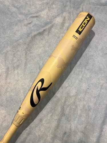2025 Rawlings Icon Composite Bat BBCOR Certified (-3) Composite 28 oz 31" (Used)