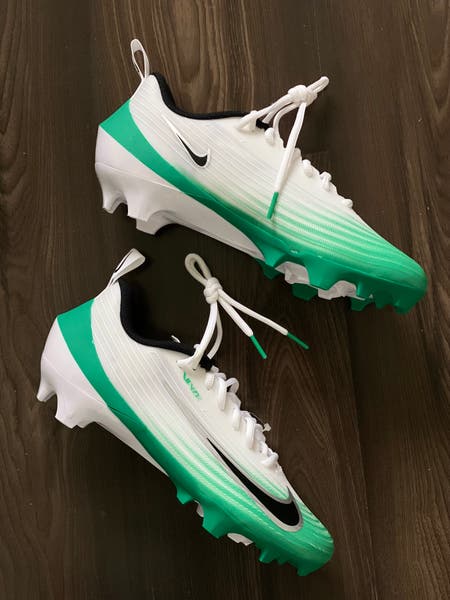 Nike Vapor Speed 3 White Green Football Cleats men display picture 1