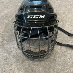 Used Ccm Ht Tacks 310 Helmet Cage Combo Black Lg 11613-s000154375