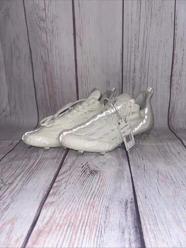 Adidas Adizero 12.0 Triple White Mens Football Cleats IG7223 Mens Size 13.5