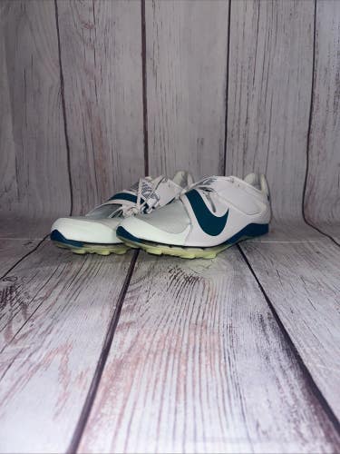 Nike Zoom Long Jump Elite White Spruce Track & Field FZ9326-100 Men's Size 11.5