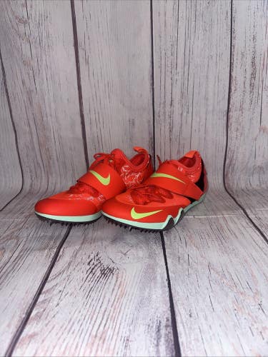 Nike Mens 8 Pole Vault Elite Track & Field Jumping Spikes Crimson FZ9649-600 NEW