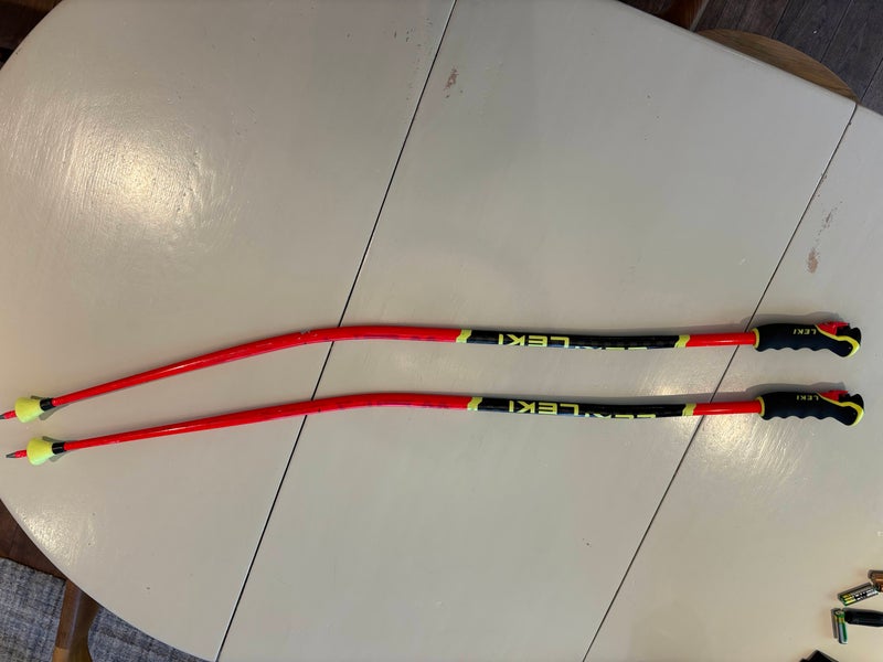 46in (115cm) Leki Racing GS 3D Ski Poles (Used)