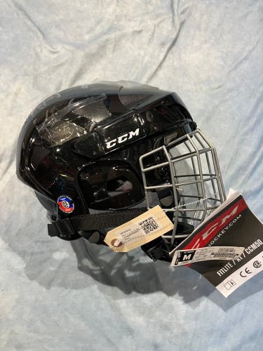 Black Medium CCM 50 Combo Helmet (New)