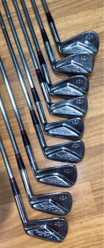 PGA Emblem Iron Set Stiff Flex 9 Pieces (2-PW) Steel Shaft (Used)