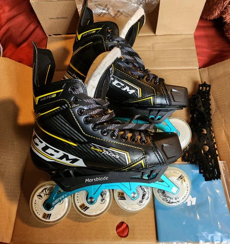 Marsblade R1 Inline Chassis on CCM tacks Skates Regular Width Size 8.5 (Used)