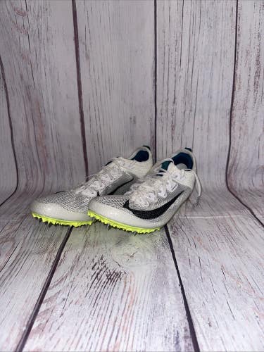 Zoom Superfly Elite 2 Track Spikes Flyknit White Teal Spikes FZ9662-100 8.5