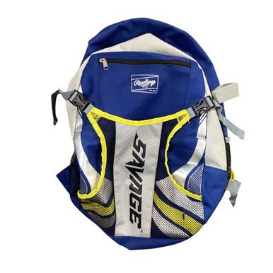 Used Rawlings SAVAGE BB/SB Player Backpack Royal Blue 11479-S000402390