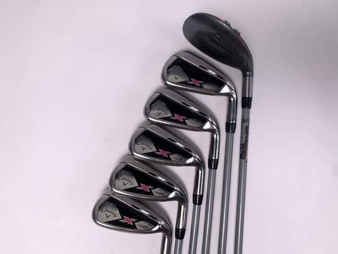 Callaway X Hot Womens 2013 Iron Set 5HY+6 Iron-PW X Hot Ladies Graphite RH