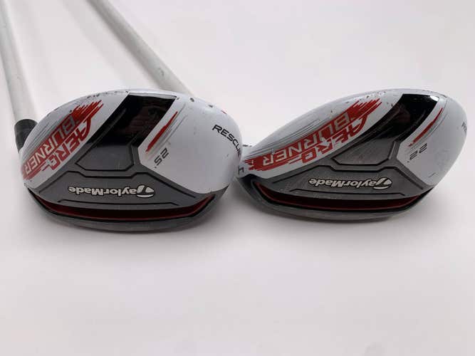 TaylorMade AeroBurner 4 & 5 Hybrid Set 22* 25* Speed Rul-Z 70g Senior RH