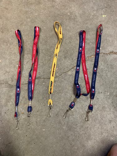 5 vintage brine lacrosse Tommy Hilfiger lanyards