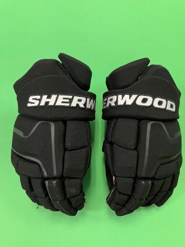 Black Senior Sher-Wood Code III Gloves 13" (Used)