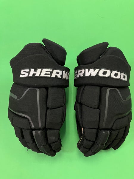 Black Senior Sher-Wood Code III Gloves 13" (Used)