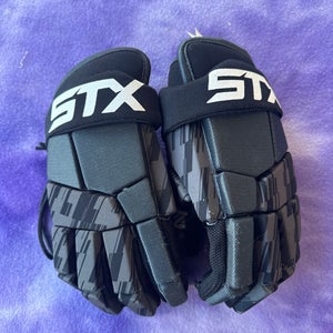 Black STX Stallion 75 Lacrosse Gloves Medium (Used)