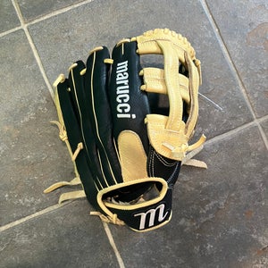 Black Marucci Marksman RH Outfield Baseball Glove 12.75" (Used)
