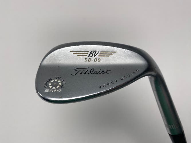 Titleist Vokey Spin Milled SM4 Chrome 58* 9 Precision Rifle 5.5 Regular RH