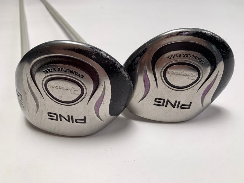 Ping Rhapsody 5 & 7 Fairway Wood Set 22* 26* ULT 129 Ultra Light Ladies RH