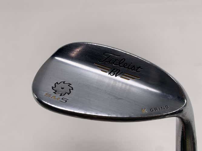 Titleist Vokey SM5 Tour Chrome Lob Wedge LW 58* 11 K-Grind Wedge Steel Mens RH