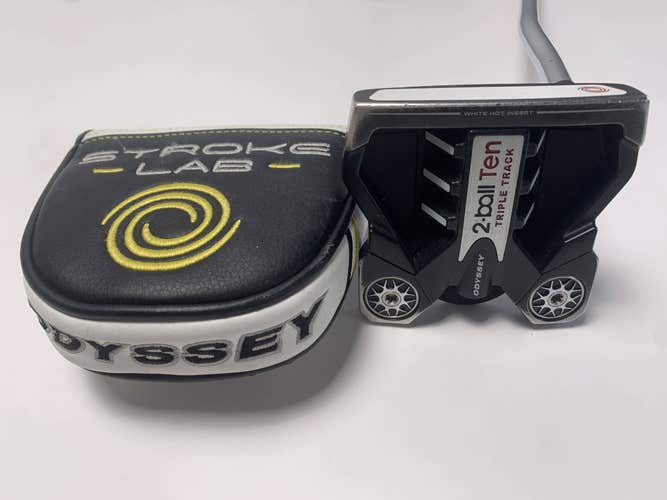 Odyssey 2-Ball Ten Triple Track Putter 34" SuperStroke Flatso 2.0 Mens RH W/HC