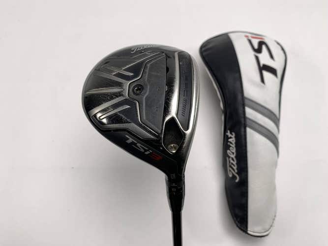 Titleist TSi3 3 Fairway Wood 15* HZRDUS RDX Smoke 6.0 Black 70g Stiff RH HC