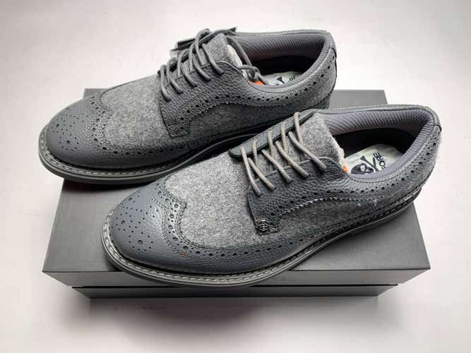 G/FORE Long Wing Gallivanter Golf Shoes Gray Men's SZ 9.5 (G4MF22EF52)