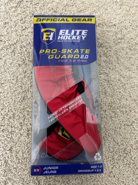 Elite Hockey Skate Guards Walkable Sz M Jr 1-5 Red