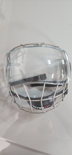 Large HockeyNinja Convex17 hybrid visor cage