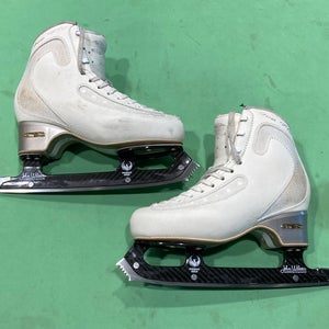 Used EDEA Ice Fly Figure Skates Size 5 | John Wilson Phoenix Gold Steel