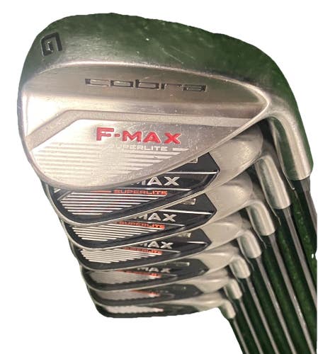 Cobra F-Max Superlite Iron Set 5-PW,GW RH 50g Senior Graphite 5i 38" Nice Grips
