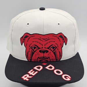 NEW Vintage Rare Red Dog Beers 1990s Promo Brim Spellout Hat Vap Vtg Snapback
