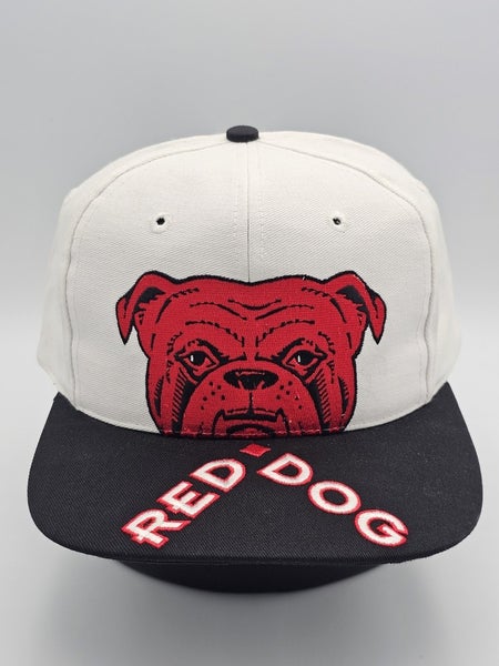 NEW Vintage Rare Red Dog Beers 1990s Promo Brim Spellout Hat Vap Vtg Snapback