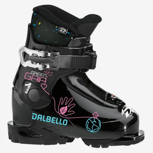 NEW Dalbello Green Gaia 1.0 GW Ski Boot girls pair 16.5 mondo size