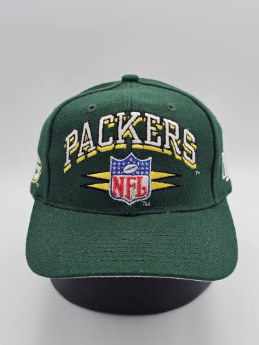 Vintage Green Bay Packers Logo Athletic Diamond Spike NFL Sports Hat Snapback
