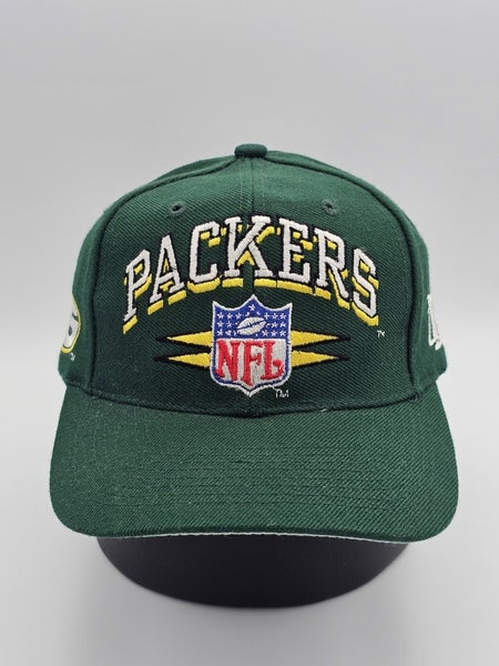 Vintage Green Bay Packers Logo Athletic Diamond Spike NFL Sports Hat Snapback