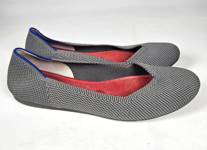 Rothys The Flat Ballet Shoes Womens Size 8 Knit Round Toe Slip On Comfort