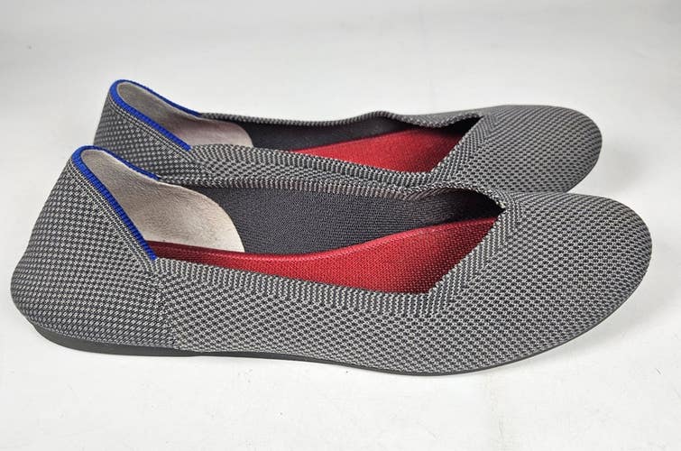 Rothys The Flat Ballet Shoes Womens Size 10 Knit Round Toe Slip On Comfort