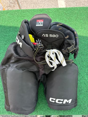 Black CCM Tacks AS 580 Hockey Pants (Used) | Junior Large