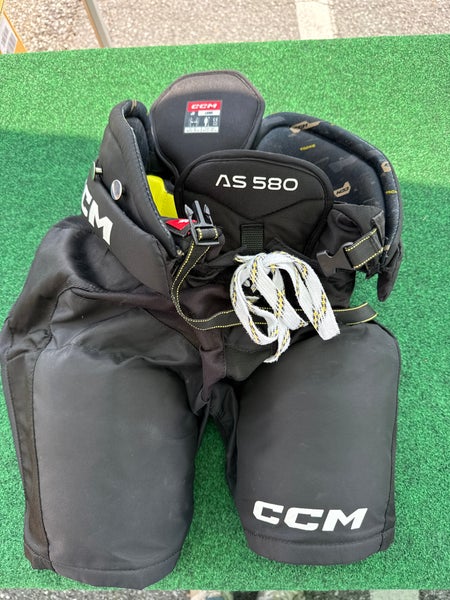 Black CCM Tacks AS 580 Hockey Pants (Used) | Junior Large