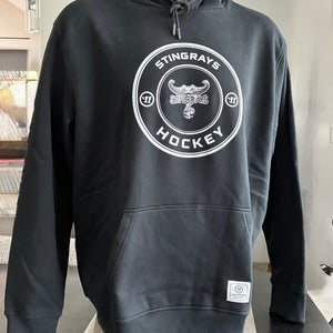 Black Adult Unisex XXL Warrior Hooded Sweatshirt (New)