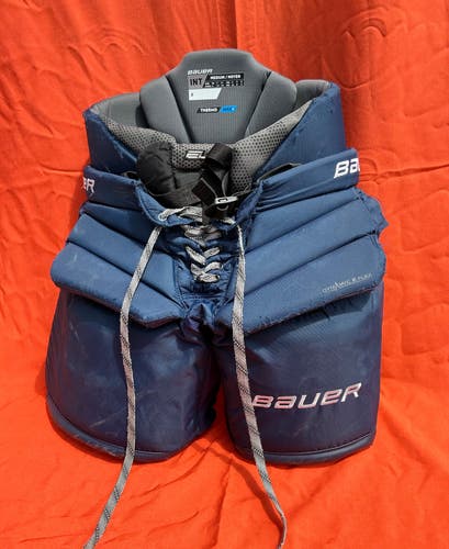 Bauer Elite Goalie Pants - Intermediate - Medium - Blue (Used)