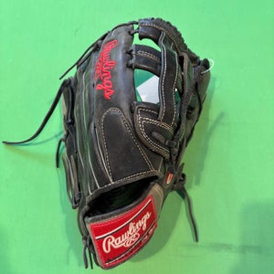 Black Rawlings Gamer Series RH Outfield Baseball Glove 12.75"