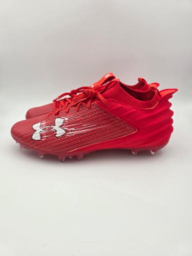 Under Armour UA Blur Smoke 2.0 Red Football Cleats 3026330-600 Men’s Size 12.5