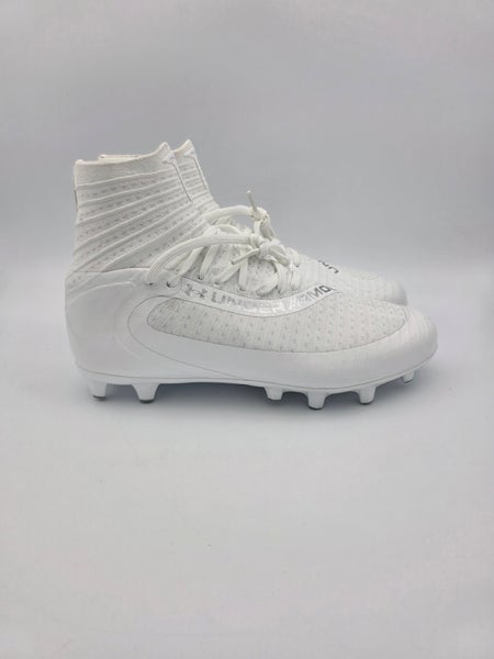 Under Armour Men's UA Highlight 2 MC Knit Football Cleats 3027304-100 WHITE 8