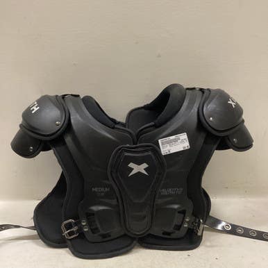 Used Xenith VELOCITY 2 YOUTH TD FB Shoulder Pads Black MD 11725-S000490720