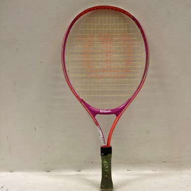 Used Wilson MID PLUS 21 Junior Tennis Racquet Texas Orange 21" 11725-S000490765