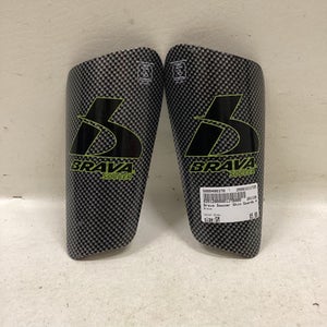 Used Brava Soccer Shin Guards Adult Grey SM 11725-S000490370