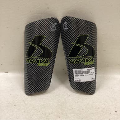 Used Brava Soccer Shin Guards Adult Grey SM 11725-S000490370