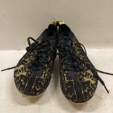 Used Under Armour LAX Cleats Mens Black Senior 11.5 11725-S000490503